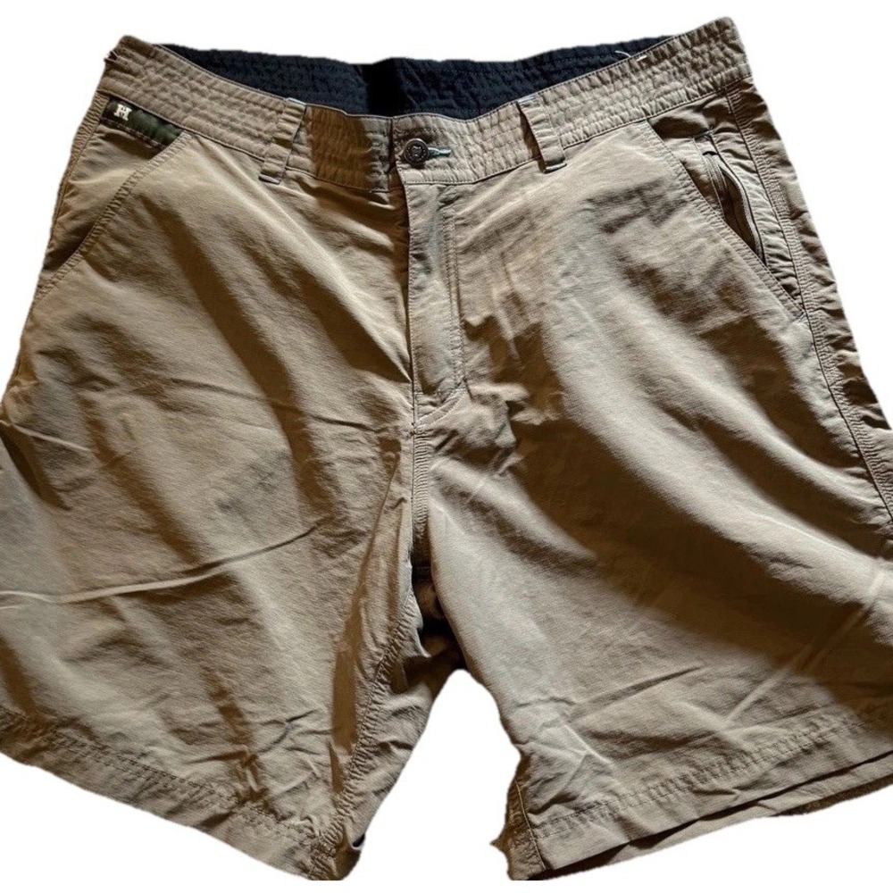 Howler Bros Shorts Mens 36 Brown Outdoor Ripstop Zipper Pocket Hiking sporty